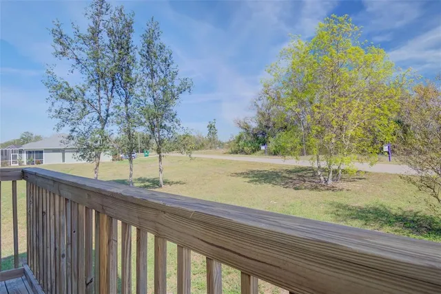 a view of a yard with street