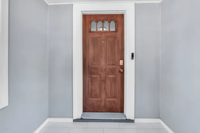 a view of front door