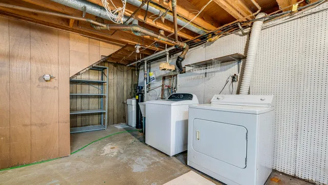 a view of a backyard with a deck