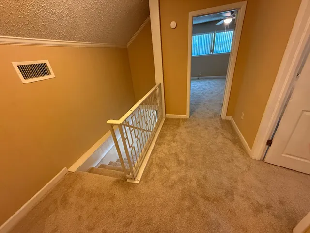 a view of a room with storage