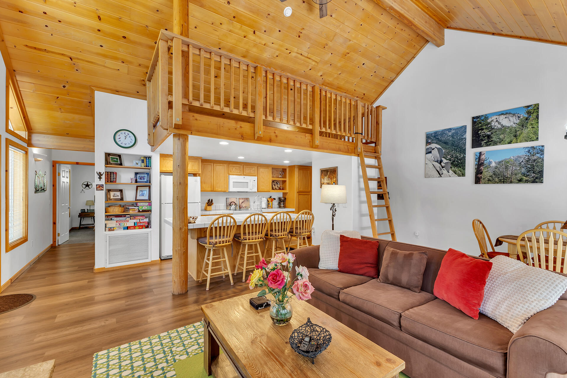 25860 Sunset View Drive Idyllwild, CA 92549 - Photo 10 of 48 Great Room to Kitchen