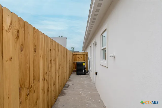 a view of hallway with stairs
