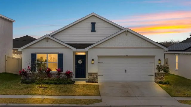 a view of a house with a patio