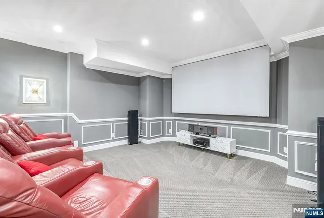 a backyard of a house with lots of green space and fountain