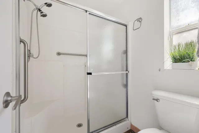 an outdoor view with patio