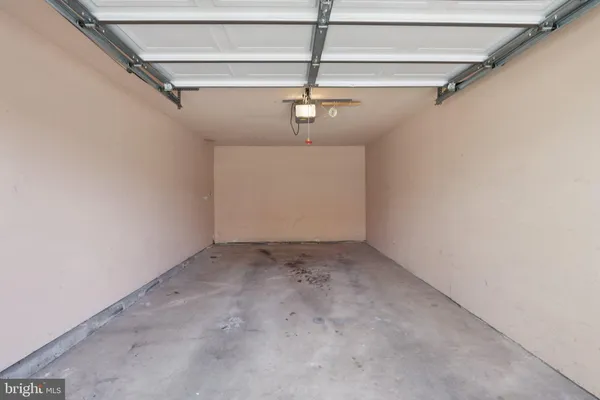 a view of a garage