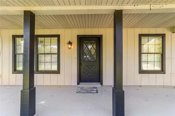 a view of an entryway door