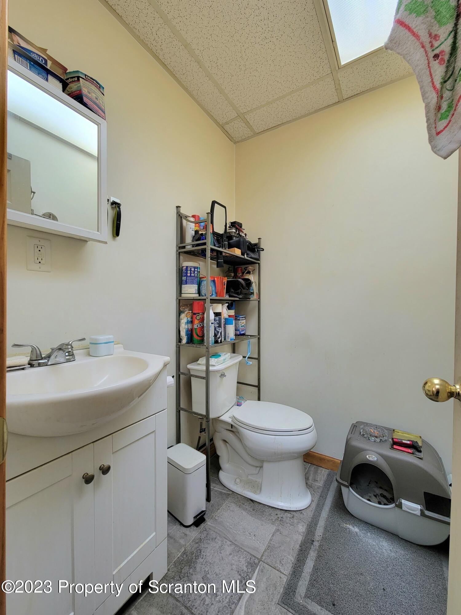 1620 Myrtle Street Scranton, PA 18510 - Photo 17 of 29 a bathroom with a sink toilet and a mirror