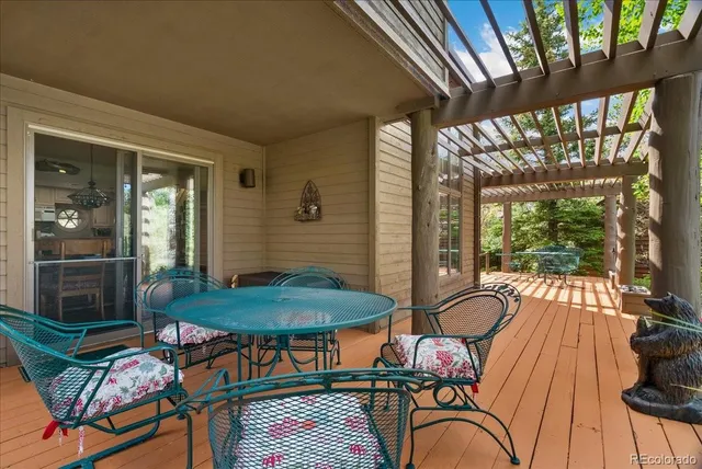 a outdoor space with furniture