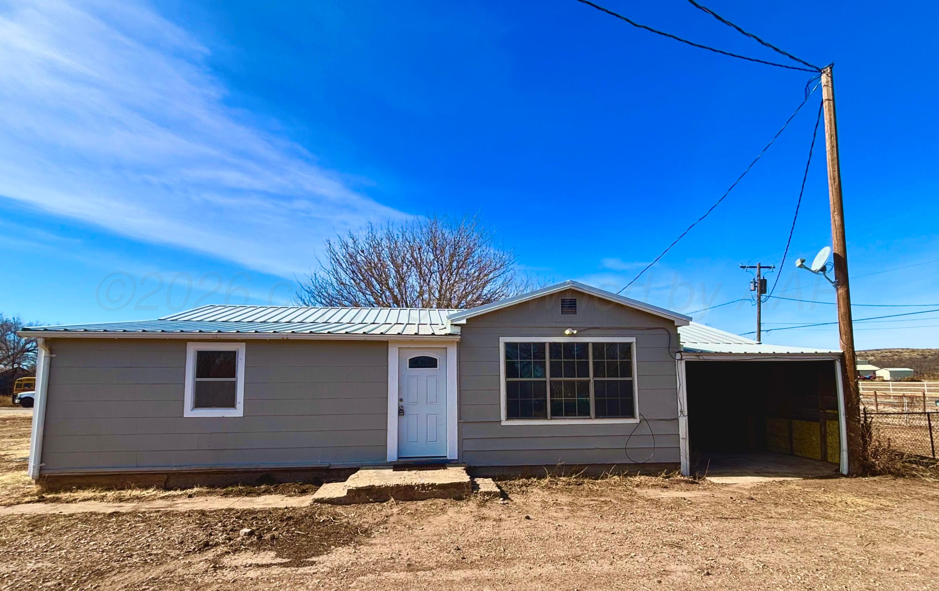 a front view of a house