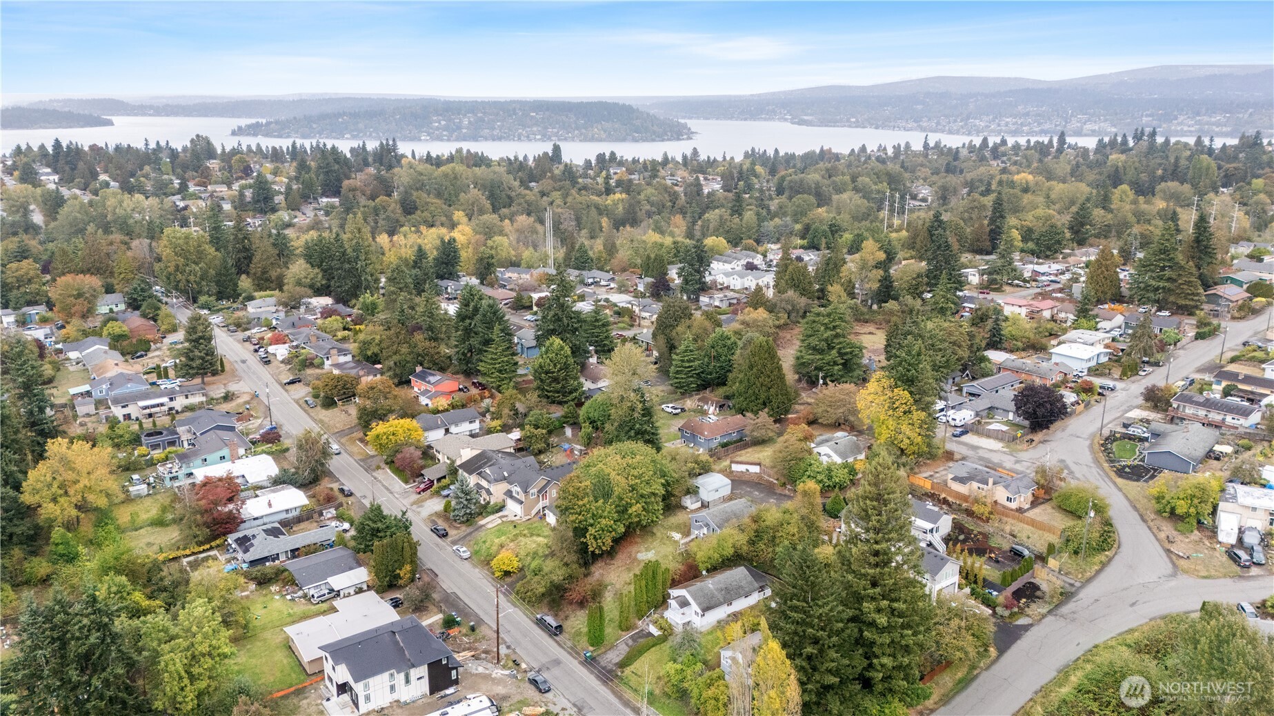 11640 59th Avenue South Seattle, WA 98178 - Photo 31 of 33 an aerial view of residential houses with city view