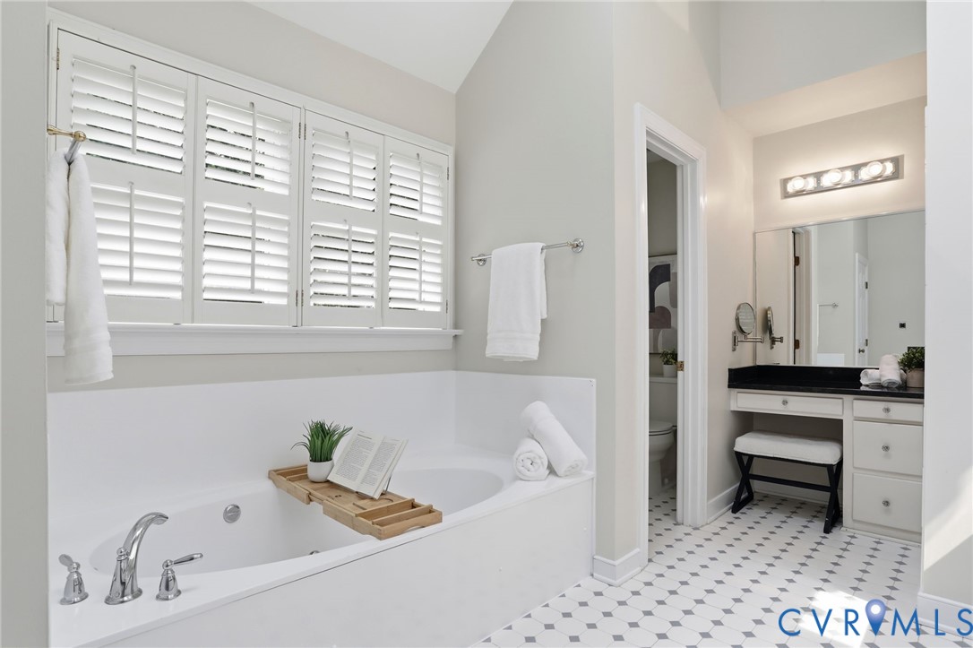 2904 Old Gun Road West Midlothian, VA 23113 - Photo 37 of 59 White soaking tub with polished chrome fixtures an
