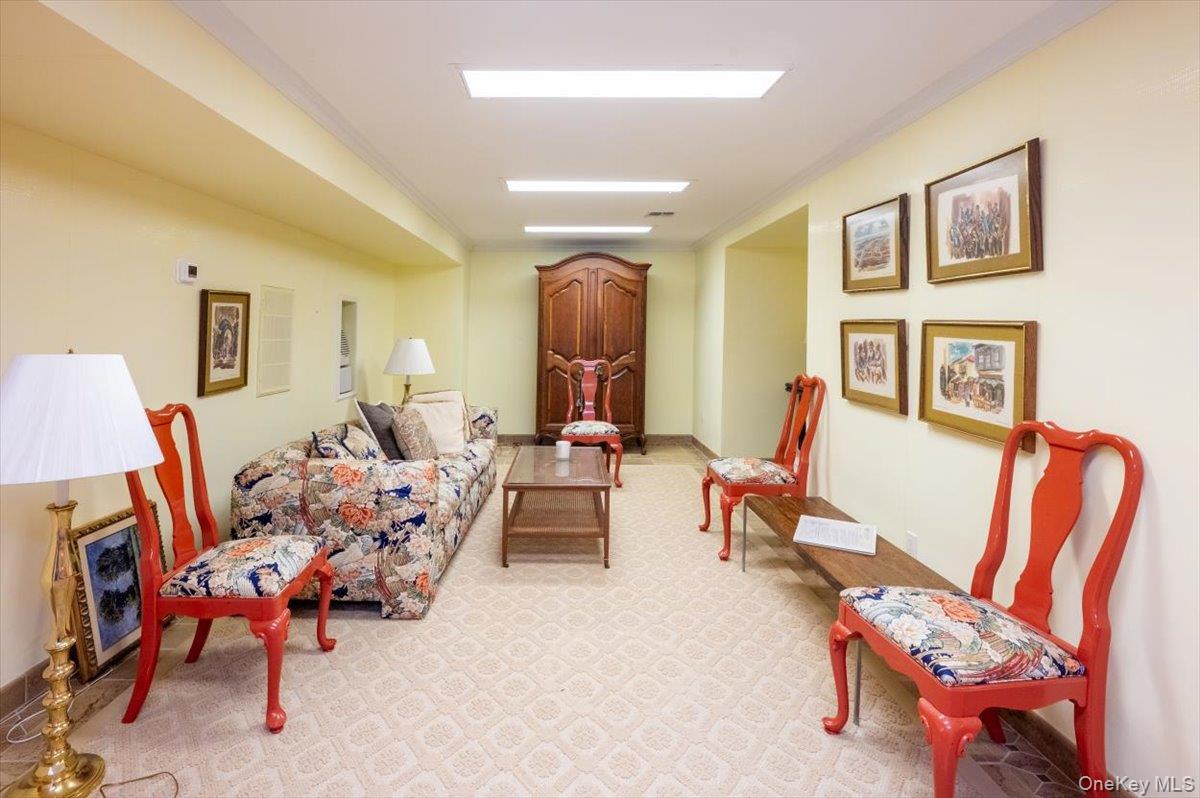 1331 Harbor Road Hewlett, NY 11557 - Photo 38 of 50 Living area with light colored carpet and ornamental molding