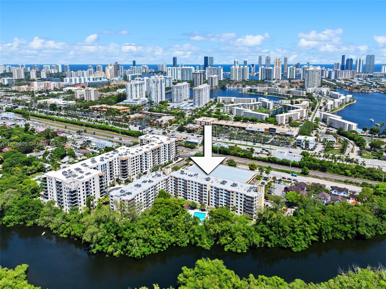 17890 West Dixie Highway, Unit 603 Miami, FL 33160 - Photo 28 of 34 a city view with tall buildings