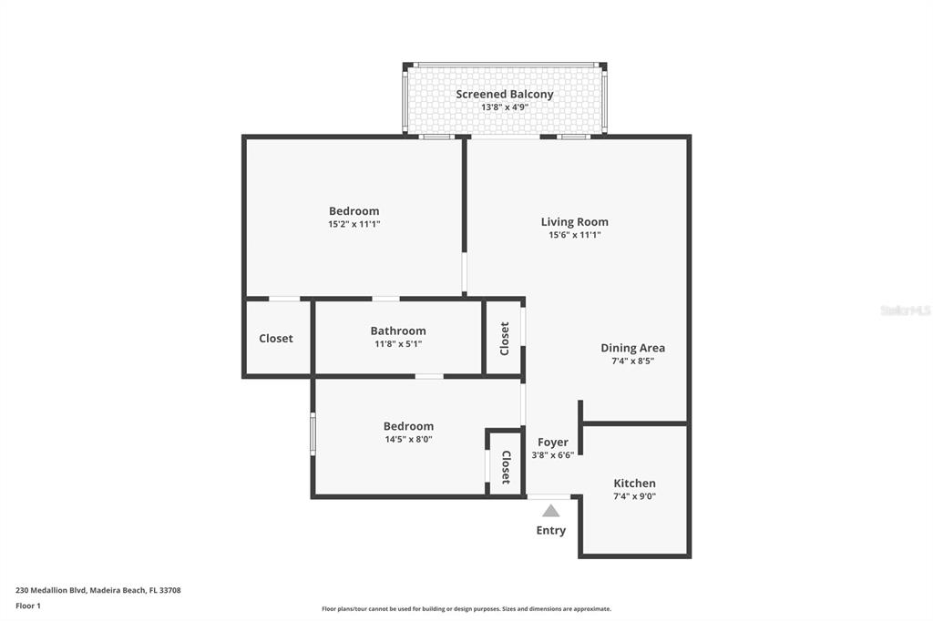 230 Medallion Boulevard, Unit E Madeira Beach, FL 33708 - Photo 35 of 35 a picture of a floor plan