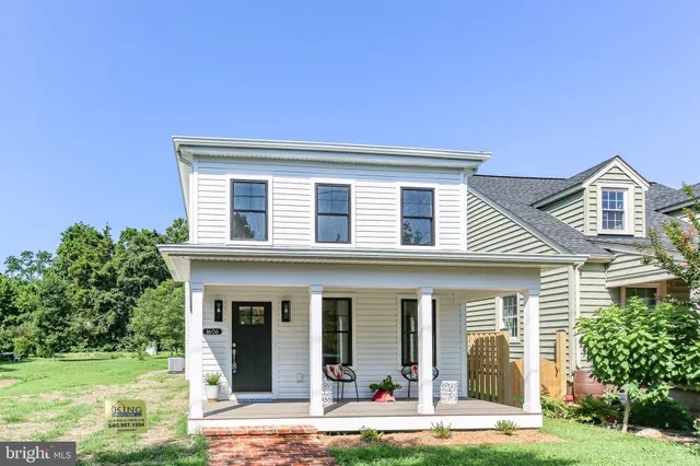a house view with a garden space