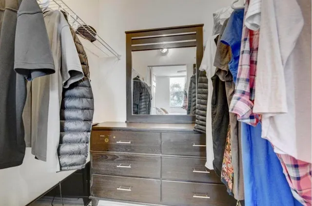 a view of walk in closet