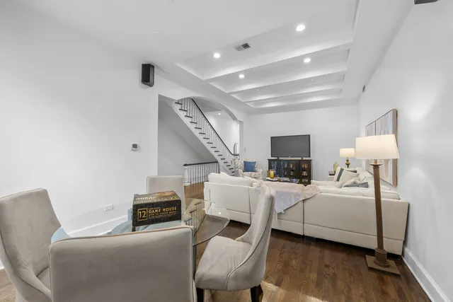 a bathroom with a sink a mirror and a shower