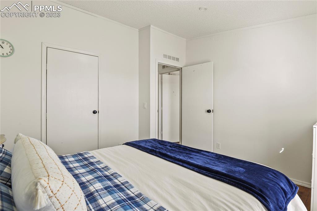 17755 Sage Crest Road Peyton, CO 80831 - Photo 29 of 37 a bedroom with a bed and a closet