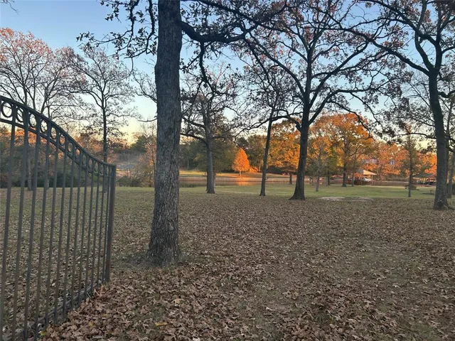 a view of outdoor space with deck and trees