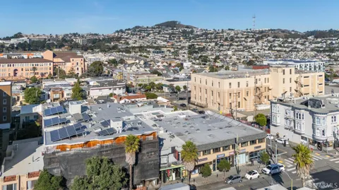 an aerial view of multiple house