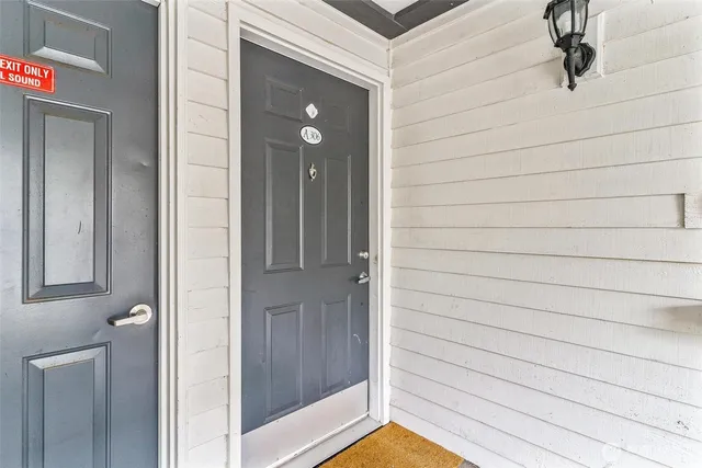 a view of front door