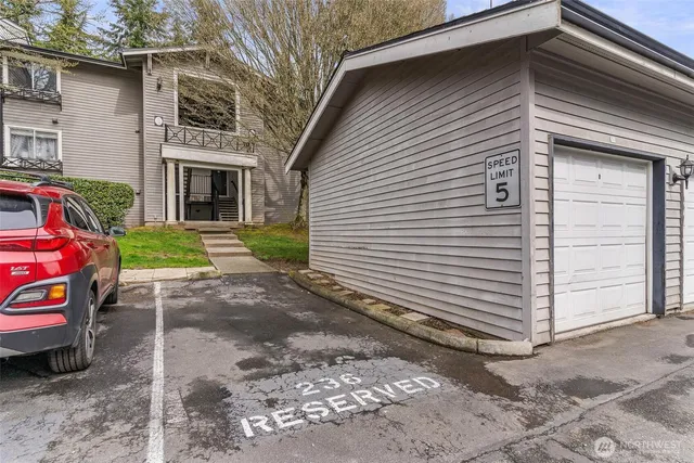 a house view with a backyard space