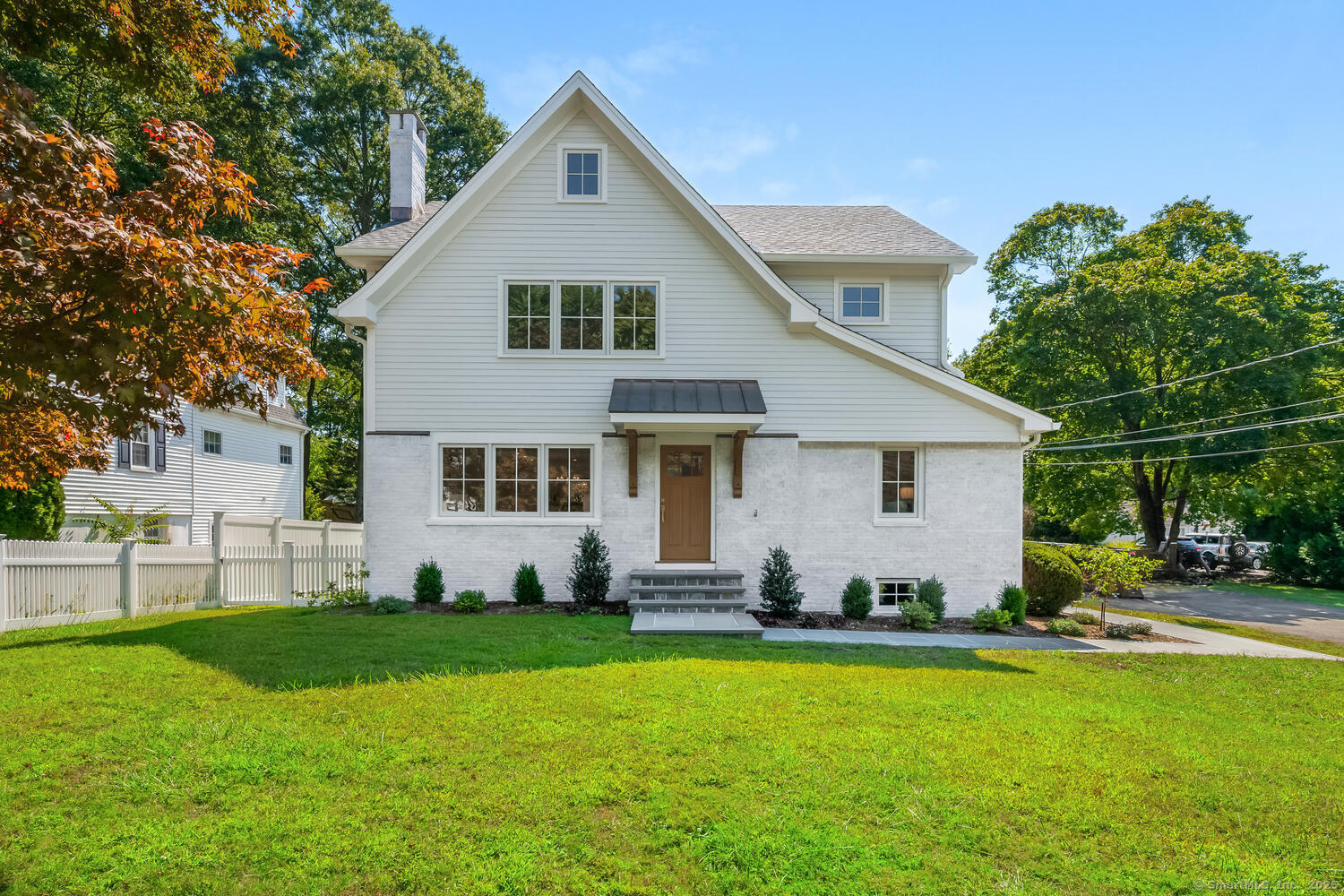 a front view of house with yard