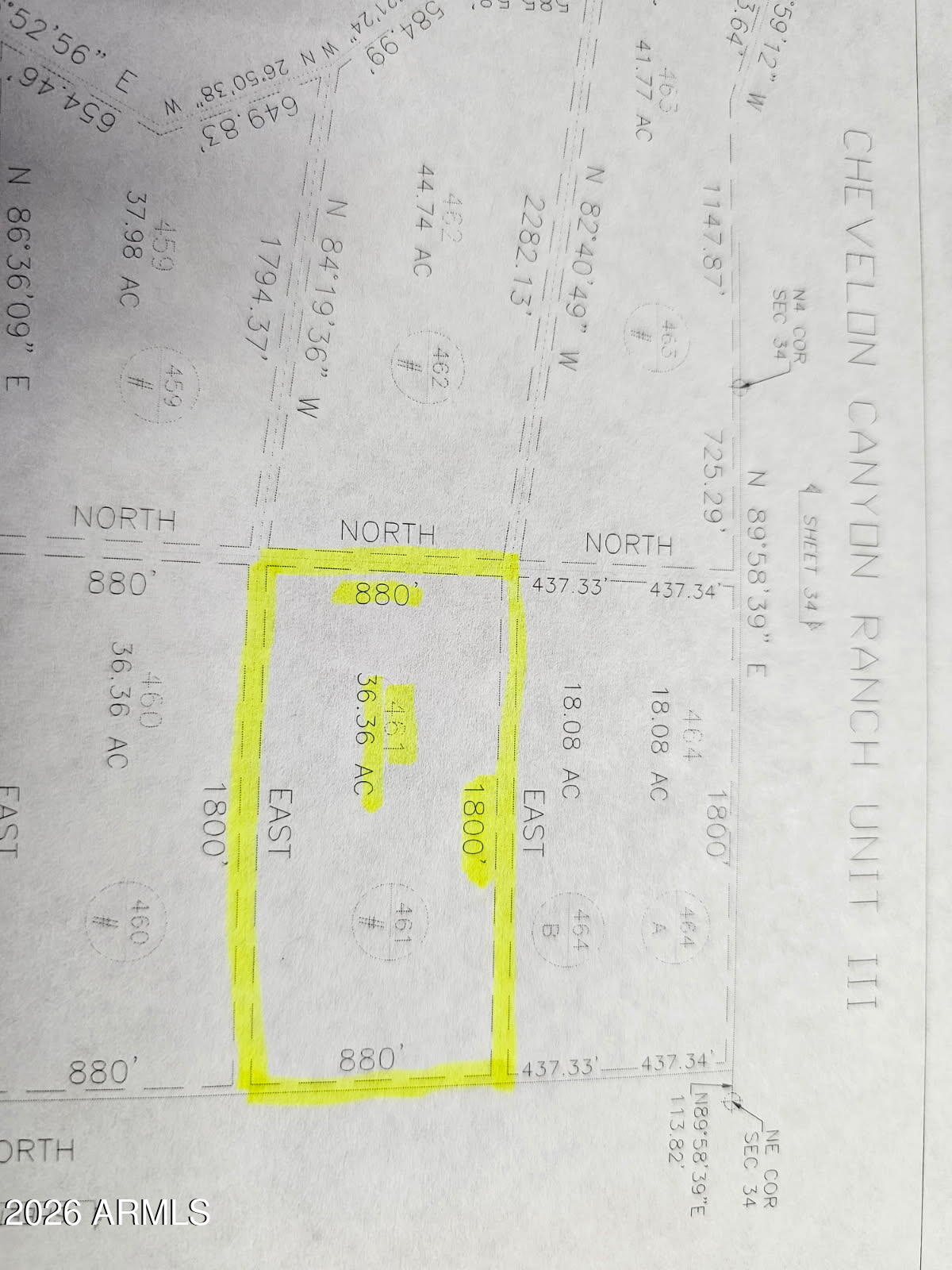 Tbd Tbd Chev Cyn Ranch, Unit 461 Heber, AZ 85928 - Photo 3 of 17 plat