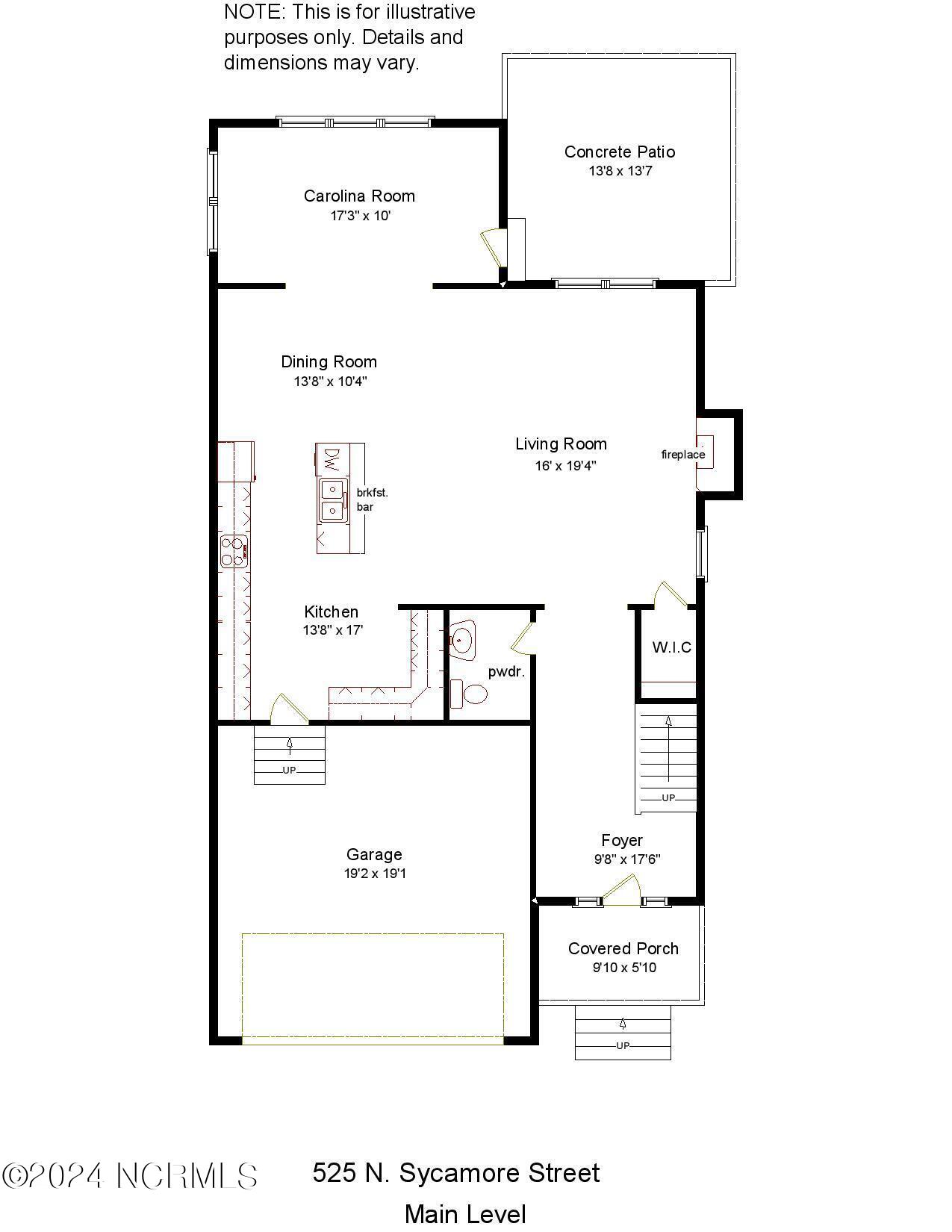 525 North Sycamore Street Aberdeen, NC 28315 - Photo 42 of 43 525 N Sycamore main w out sq ft-page-001