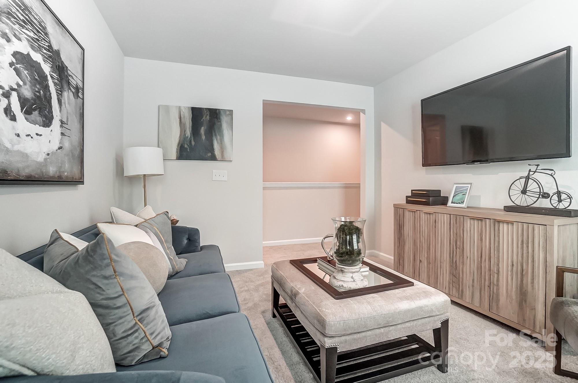 311 Laura Elizabeth Lane Clover, SC 29710 - Photo 20 of 39 a living room with furniture and a flat screen tv