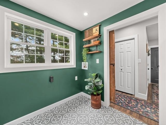 8294 North Leaf River Road Leaf River, IL 61047 - Photo 18 of 56 a view of a room that has a window in it