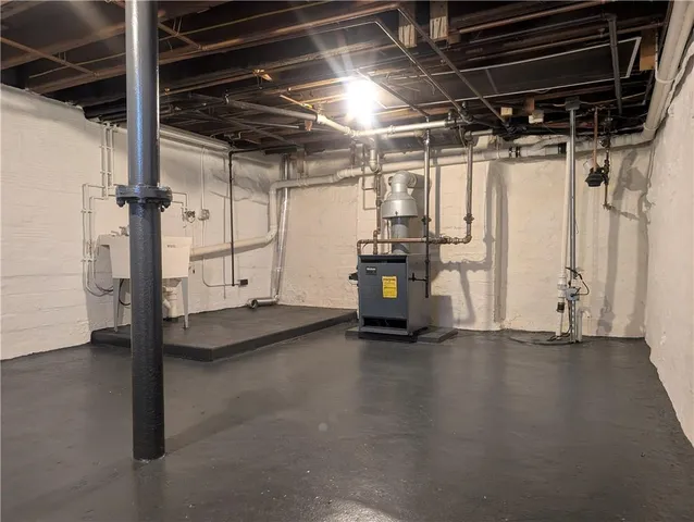 a view of a room with racks