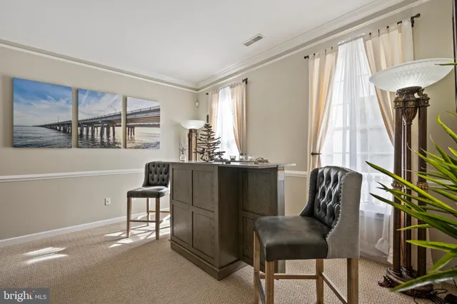 a living room with furniture potted plant and a window