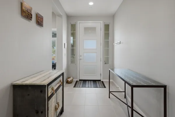 a view of front door