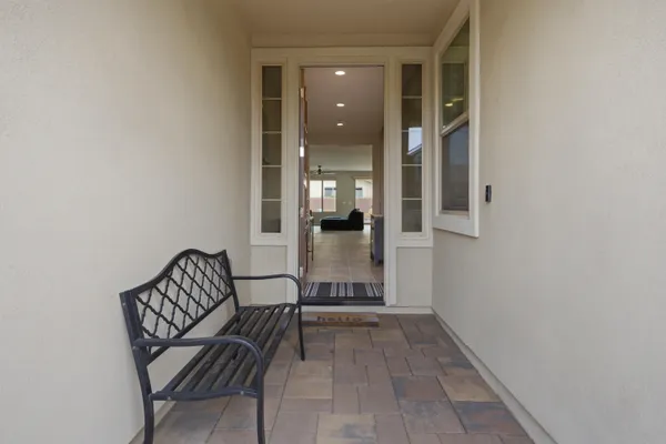 wooden floor and dining room with furniture
