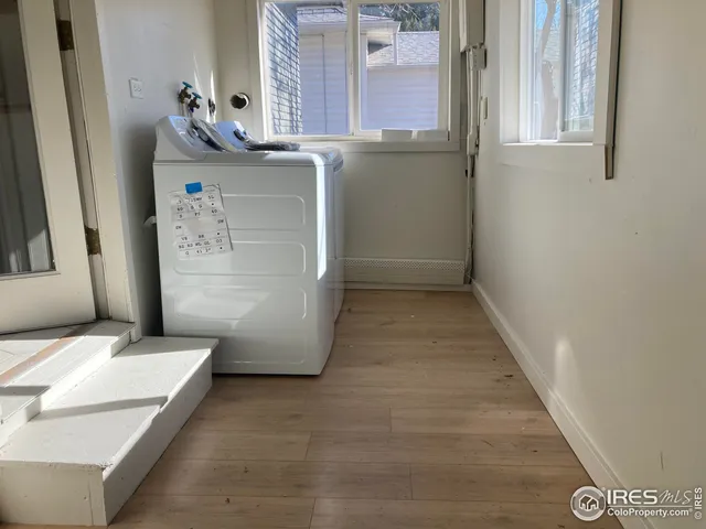 view of hall way with mirror