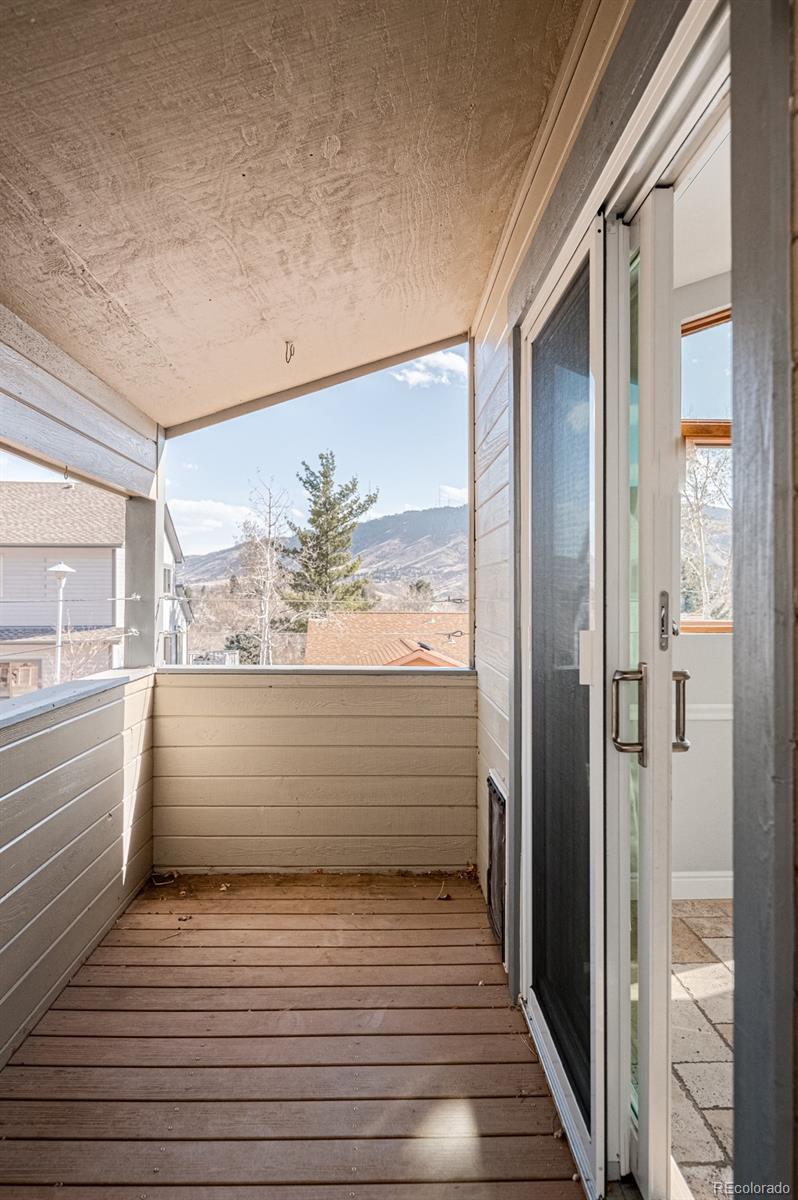 620 Cascade Drive Golden, CO 80403 - Photo 31 of 31 a view of balcony with wooden floor