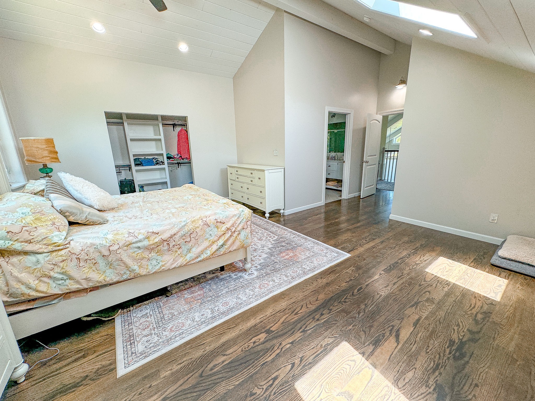 4042 Jones Hollow Road Lobelville, TN 37097 - Photo 9 of 30 a bedroom with a bed and a wooden floor