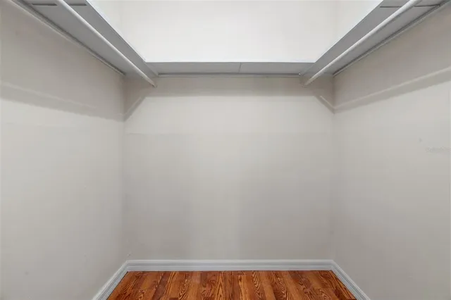 a view of small space with closet