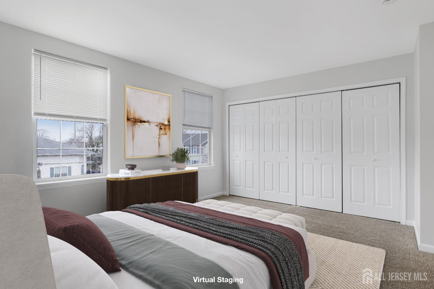 130B Remsen Avenue, Unit B New Brunswick, NJ 08901 - Photo 15 of 29 a bedroom with a bed and a window