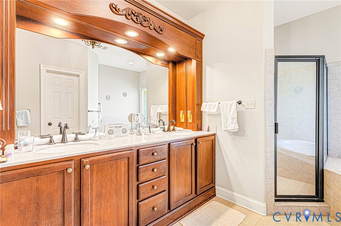 14461 Riverside Drive Ashland, VA 23005 - Photo 29 of 63 Custom double vanity in Primary Suite