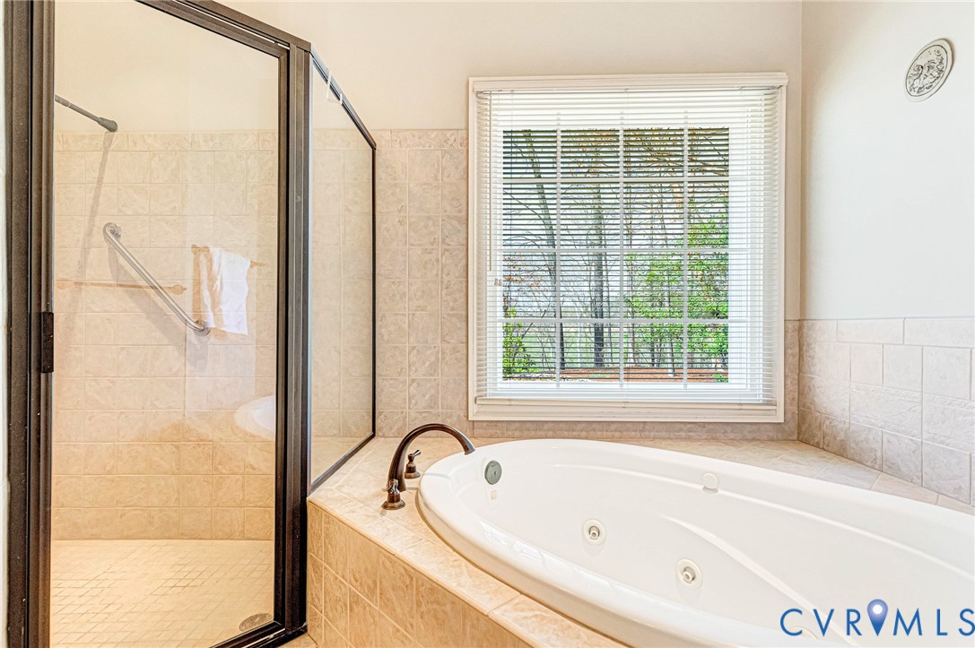 14461 Riverside Drive Ashland, VA 23005 - Photo 30 of 63 Separate tile shower & Jetted Tub