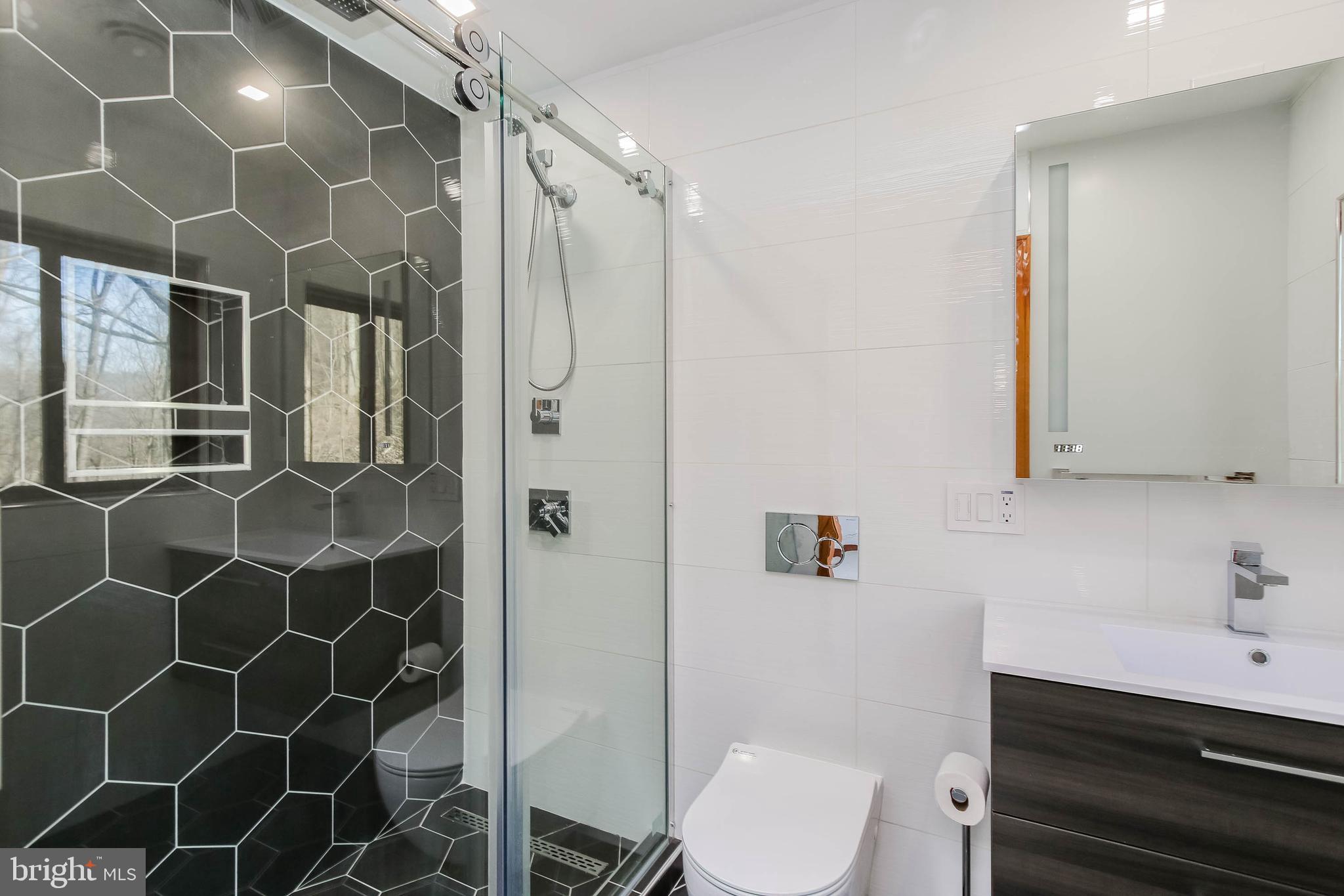 2943 Ward Kline Road Myersville, MD 21773 - Photo 27 of 69 Master bathroom with barn-door-style glass shower
