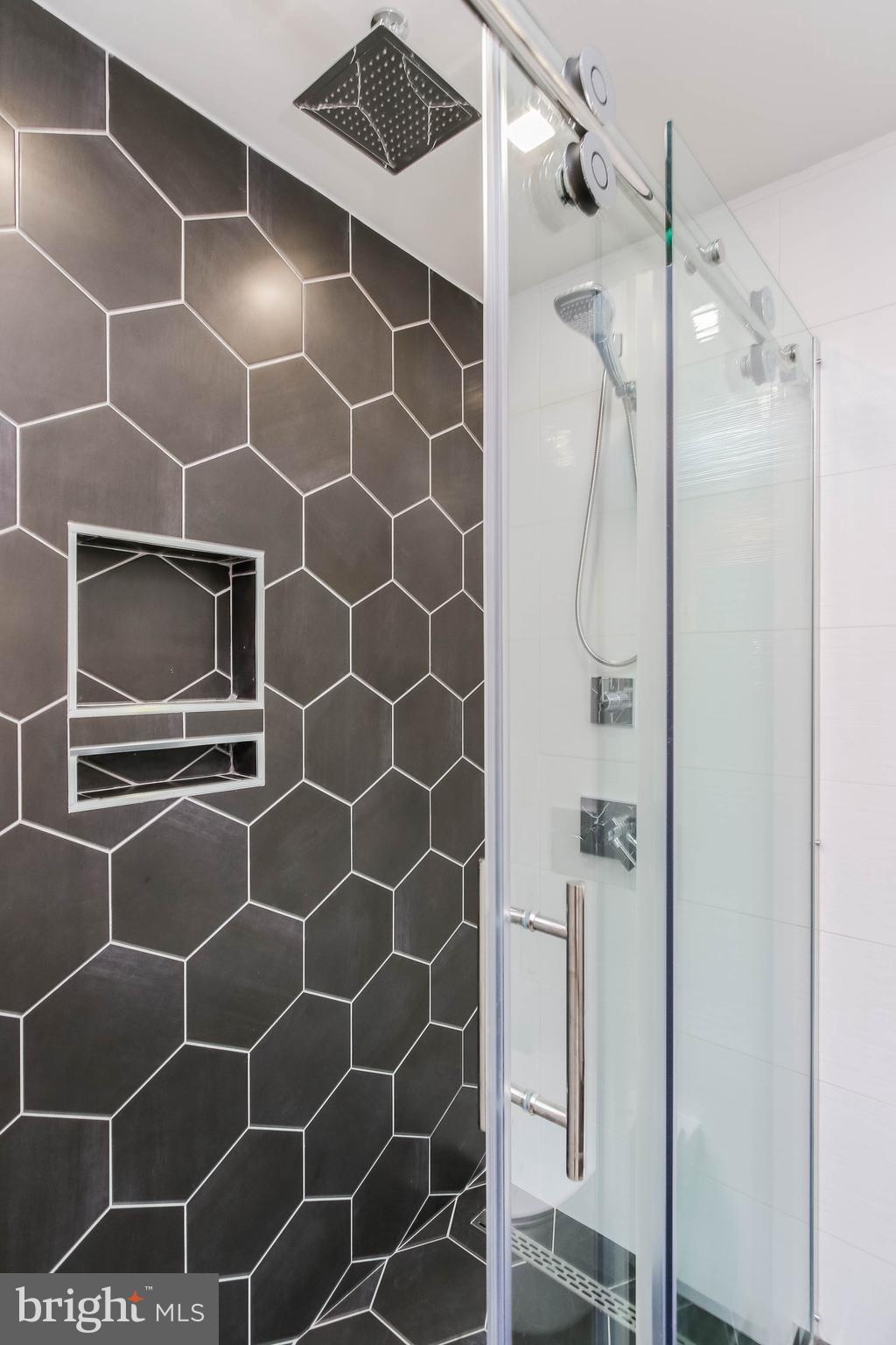 2943 Ward Kline Road Myersville, MD 21773 - Photo 28 of 69 Custom Hex tile, rain shower head, full body wash