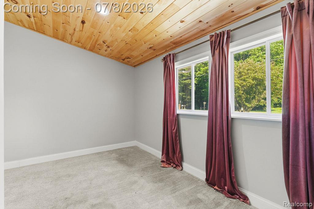5698 McGrandy Road Bridgeport, MI 48722 - Photo 22 of 26 Wood-paneled ceiling with recessed lighting