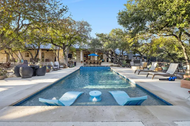 a view of a room with furniture