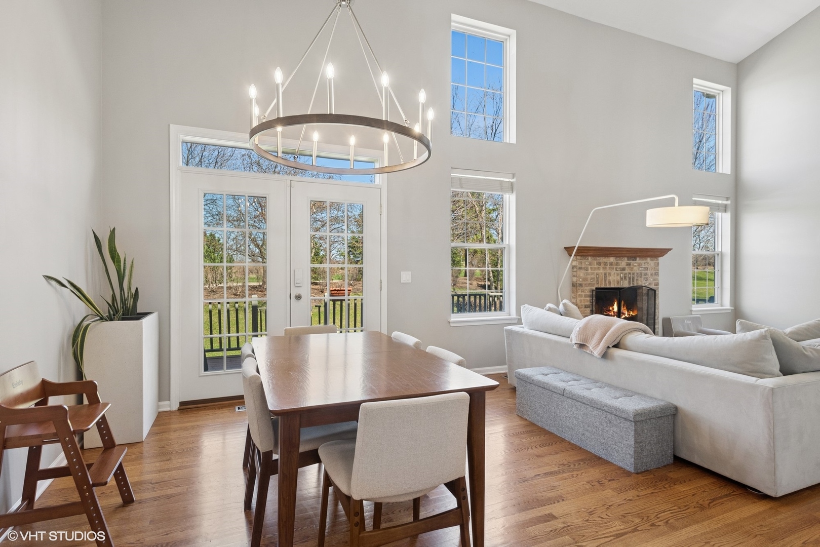 54 Andover Circle Northbrook, IL 60062 - Photo 12 of 26 a living room with furniture fireplace and a large window