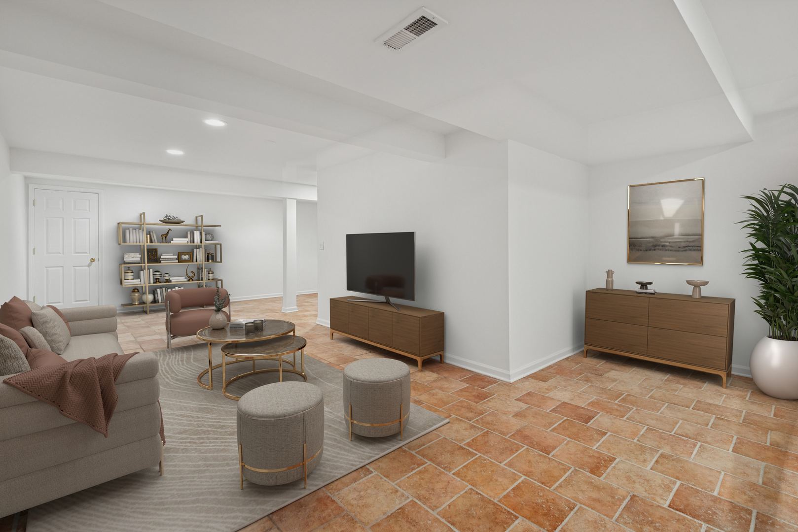 54 Andover Circle Northbrook, IL 60062 - Photo 18 of 26 a living room with furniture and a flat screen tv