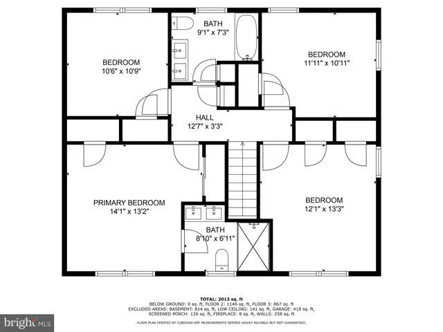 a picture of a bench in a window